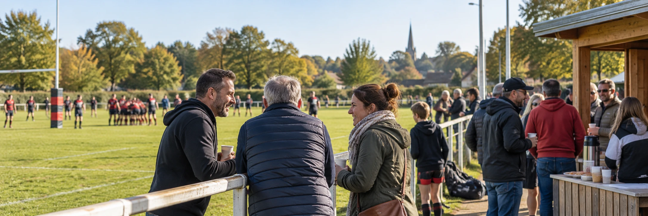 Moment de convivialité autour du club de rugby RAC